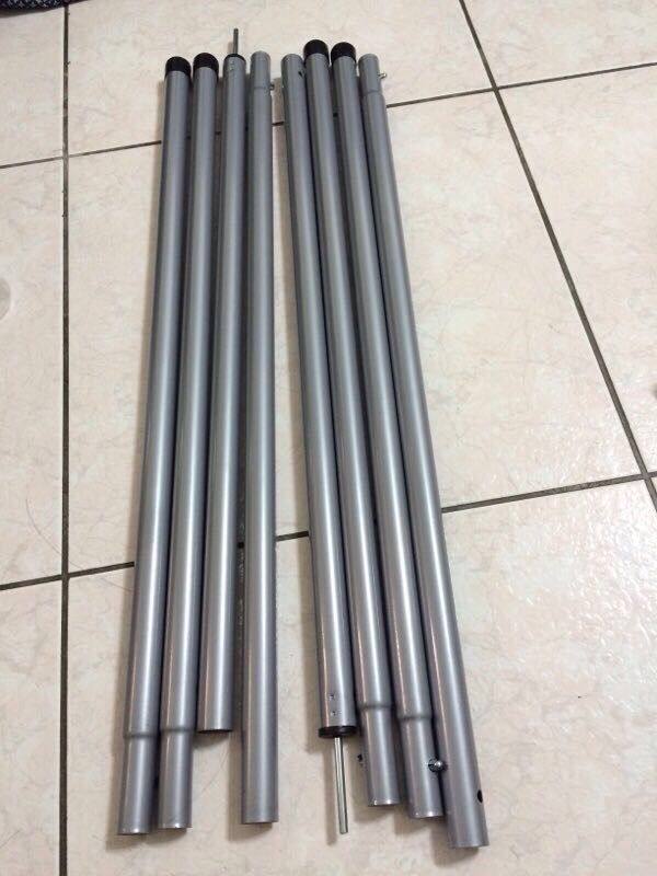 撑杆帐篷天幕直接25mm铁杆门窗杆子240cm帐杆