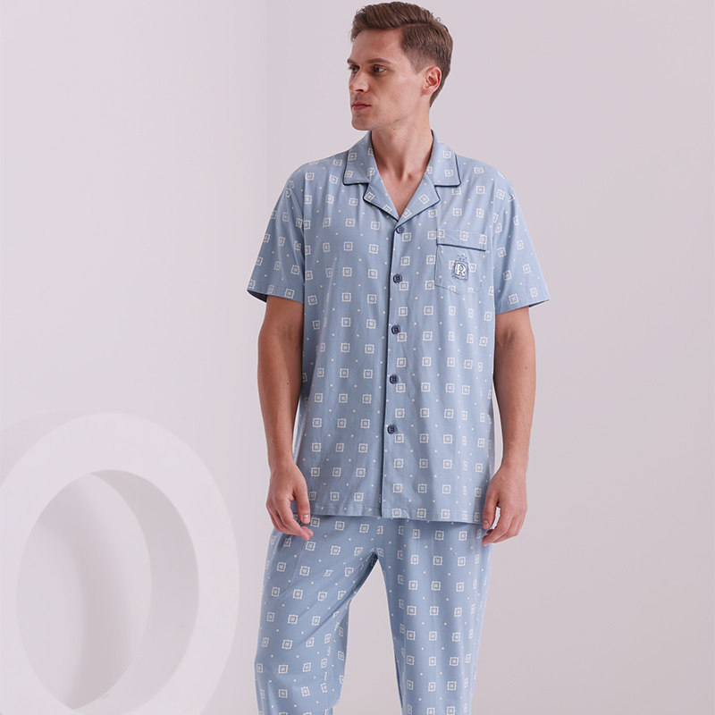 汝斯芬专柜同款新款长袖长裤家居服居家套装宽松睡衣