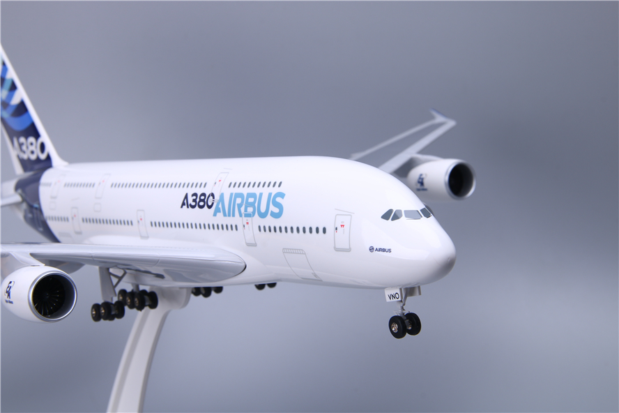 拼装飞机模型空客a380800机型客机航模起落架abs飞机模型