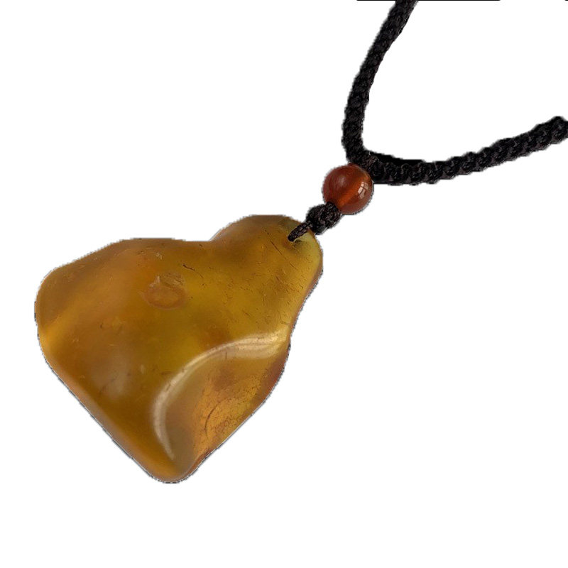 千蕊天然琥珀吊坠虎珀毛衣虎魄琥魄项坠项坠