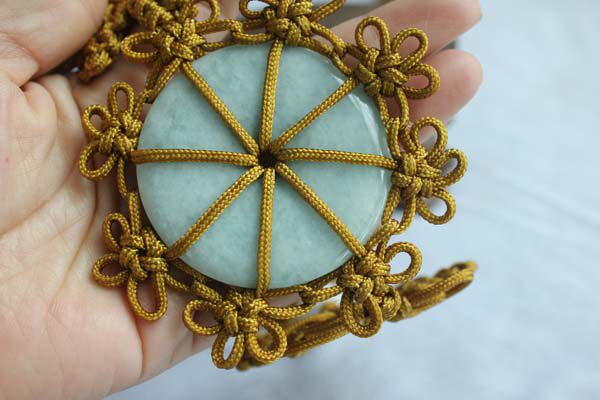 水玉冰魄大平平安扣背云方丈法王法事用品佛珠挂穗其它首饰