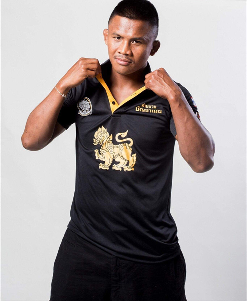 泰国播求运动健身拳击搏击mma综合格斗短袖运动t恤