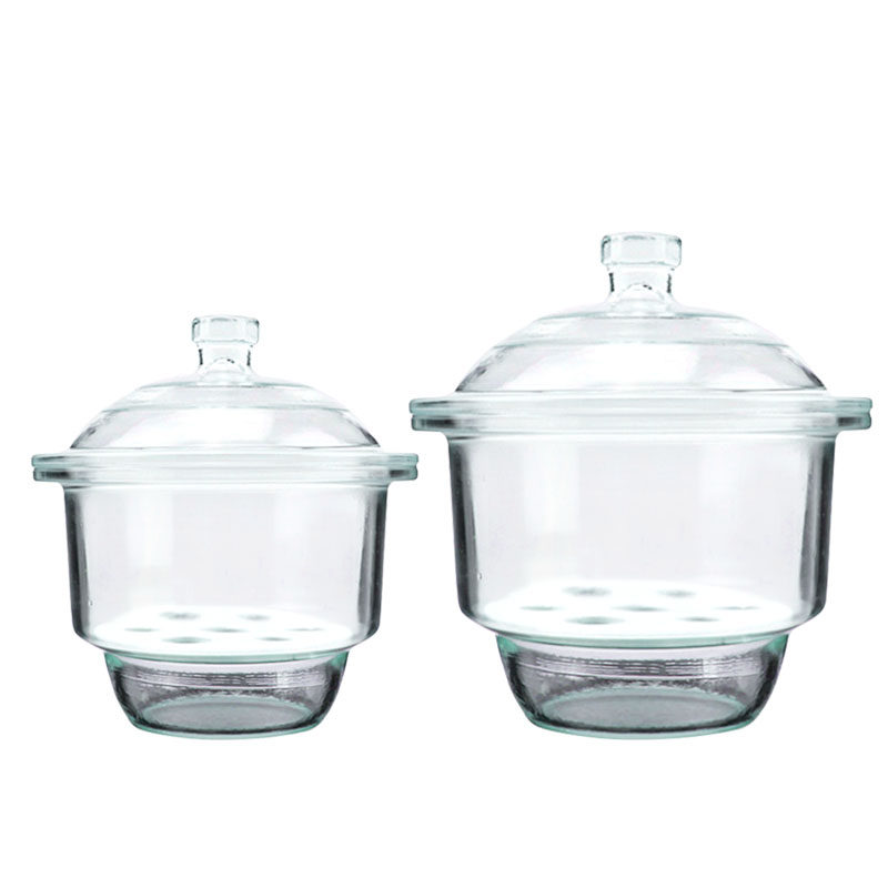 玻璃干燥器glass化学实验硅胶变色带盖透明附瓷器皿其它