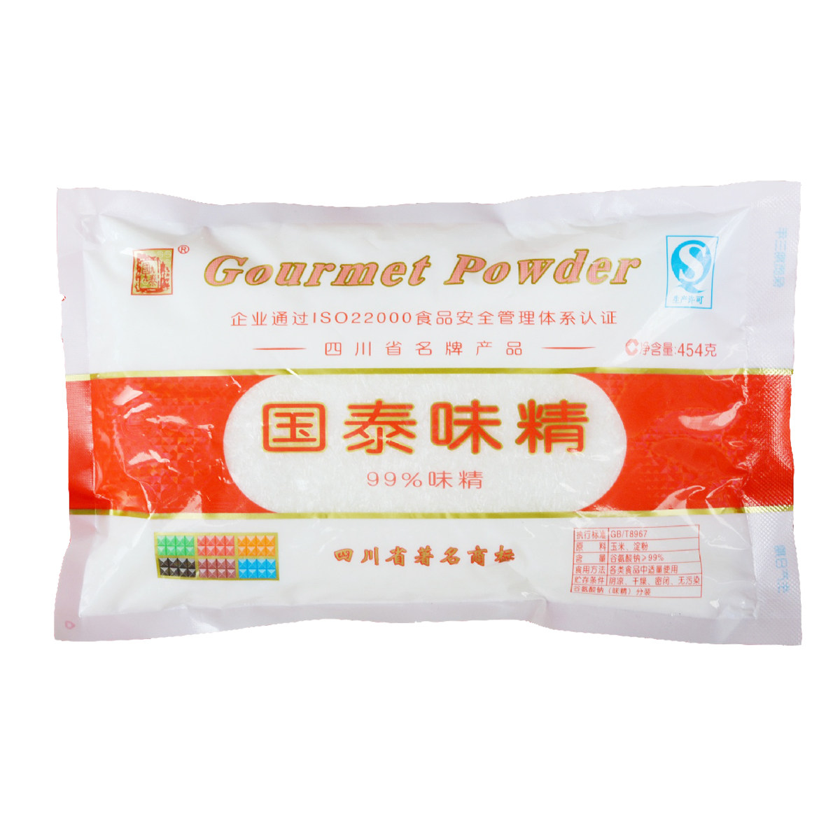 国莎九九国泰味精454g高鲜细颗粒晶体鸡精川菜鸡精