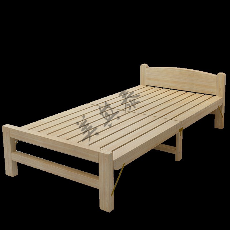 折叠简易单人床木板床1米90公分宽午睡床折叠床