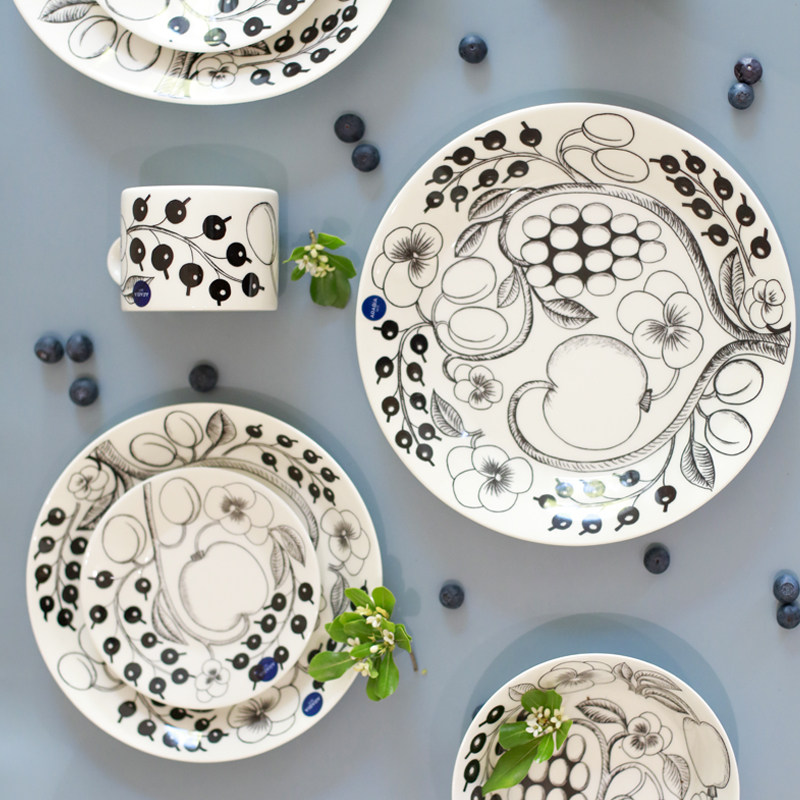 芬兰进口arabia硕果餐具paratiisi陶瓷马克咖啡杯北欧盘