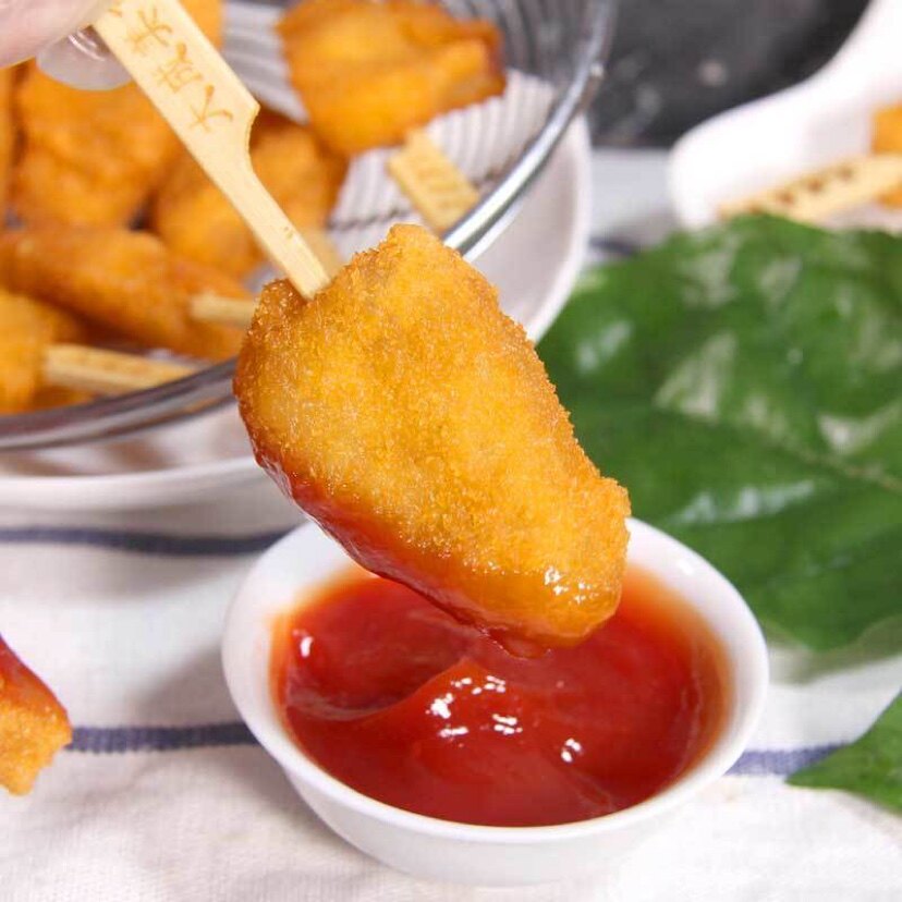 鸡柳大成金三角鸡块冷冻油炸小吃吃鸡柳块无骨鸡肉丸