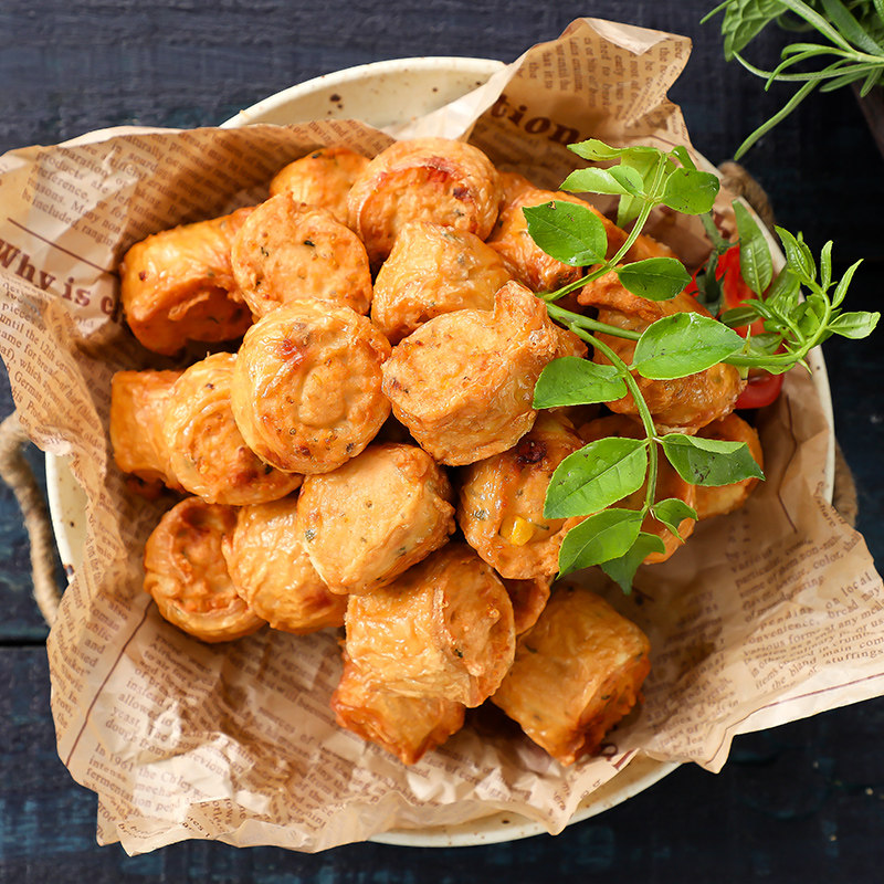 肉卷正大泰香原味豆皮1000g香脆瘦肉肉豆冷冻鸡肉丸