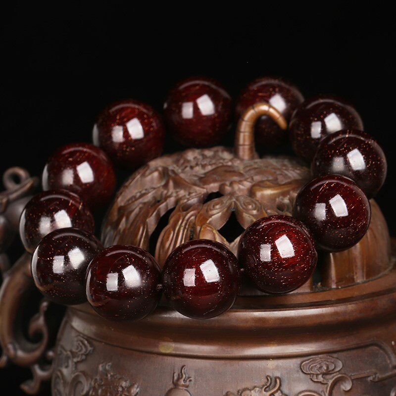 唐域老料原创手链念珠檀木女款男女佛珠印度手链