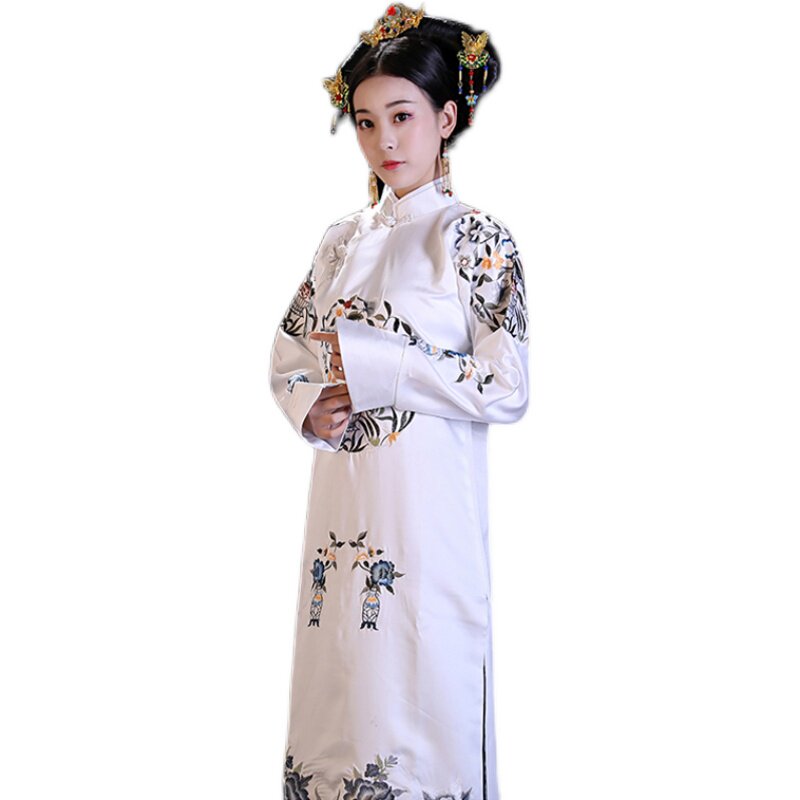 清朝延禧攻略略同皇后妃子贵妃白月光刺绣格格民族服装