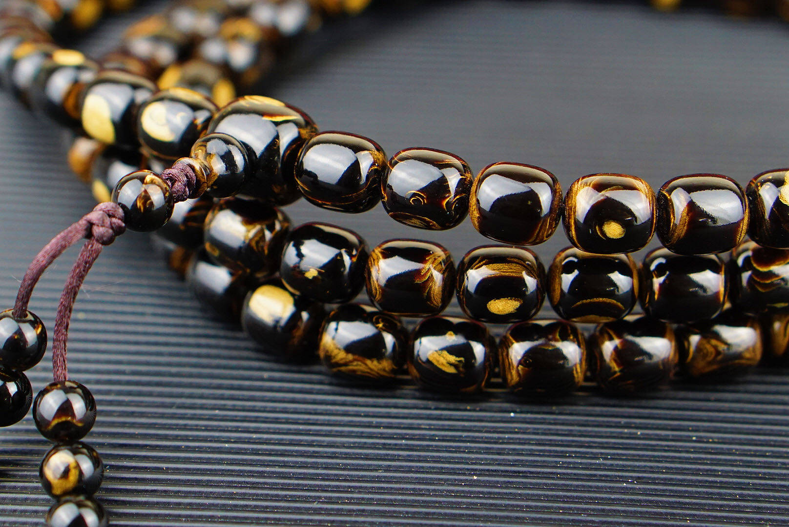 海柳柳柳文玩佛珠8x7精美老型桶珠108粒对眼烟嘴