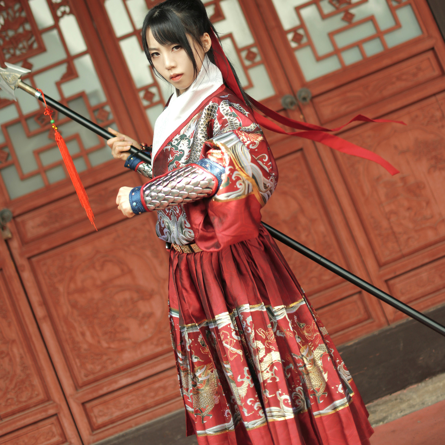 南山韵味原创九州靖妆飞鱼服明制贴里道袍曳撒汉服