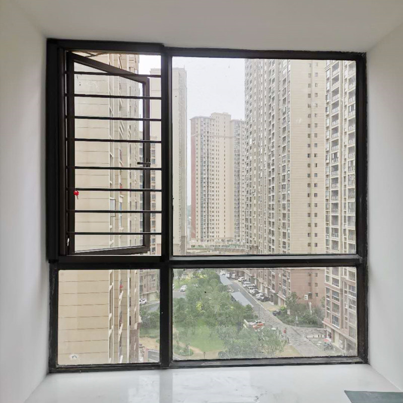 定制一体推拉门窗金纱式铝卷帘窗防防盗金刚纱窗