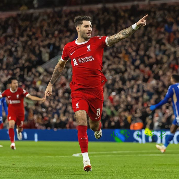 正品利物浦球衣11号萨拉赫主场2324球员版索博斯洛伊努涅斯阿诺德