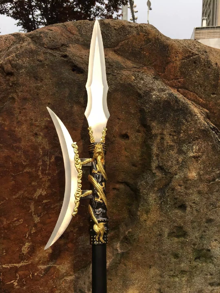 龙泉剑十八般兵器可拆卸吕布单月双月方天画戟长枪红缨枪未开刃