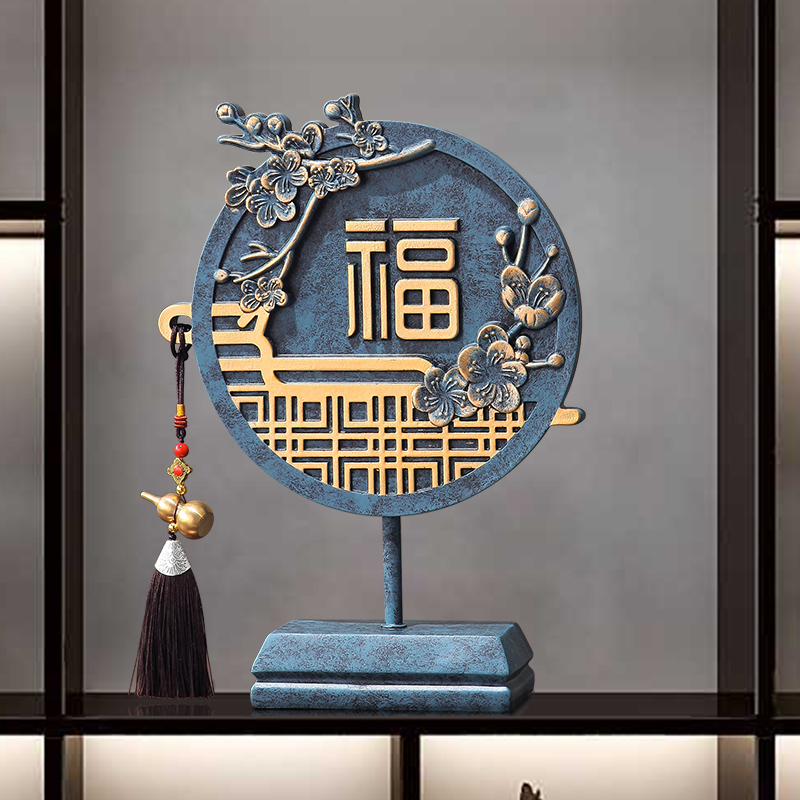 客厅新中式家居风格中式摆件电视柜现代酒柜装饰品摆件