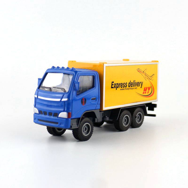 快递儿童玩具男孩模型工程车运输工运输邮政货车厢式车模