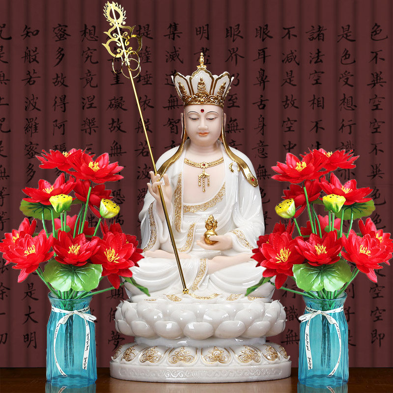 摆件供花佛前供佛莲花佛堂佛台荷花假花仿真仿真花