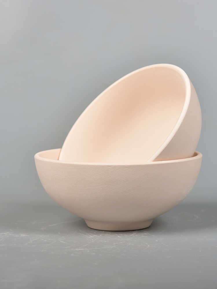 水流流星陶艺艺素饭碗圆碗14个高白泥陶瓷瓷釉碗