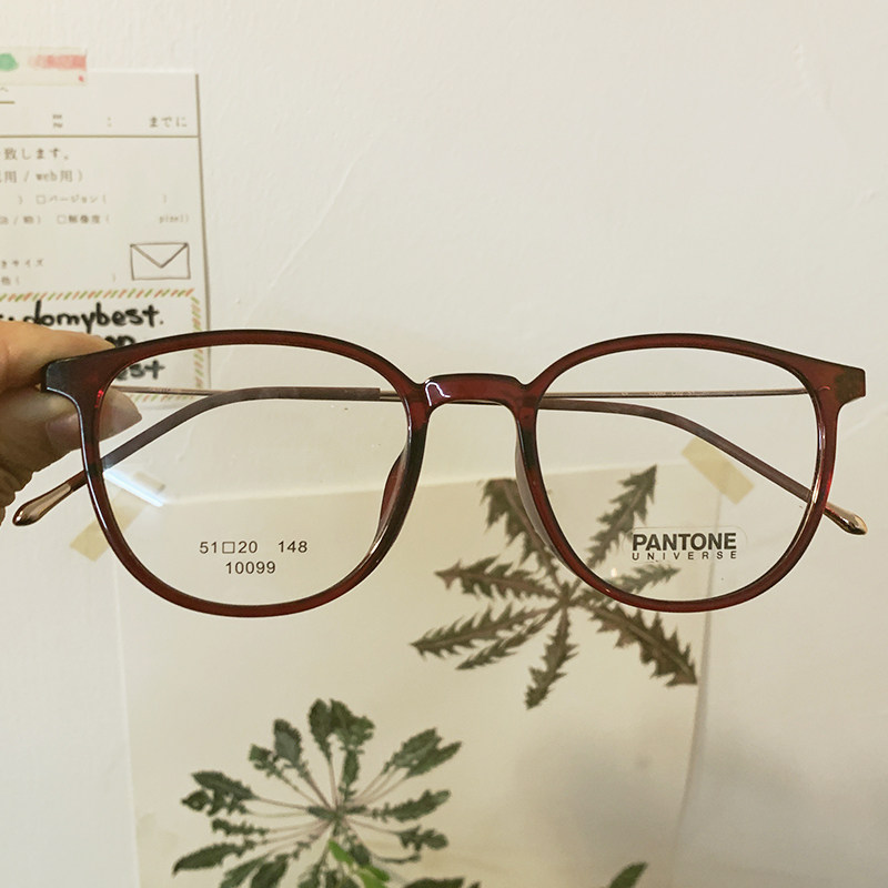 近视潘通超轻板材金属10099眼镜框近视眼眼镜大脸眼镜架