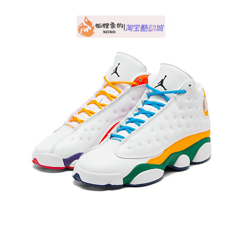 airjordanaj13高帮橙黄鸳鸯中国紫金湖人cv0785158篮球鞋