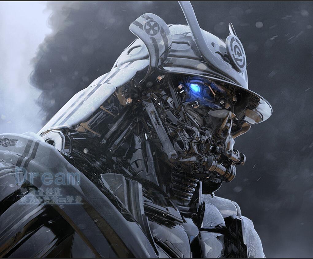 800张单兵机甲外骨骼科幻机械装甲插画设计素材