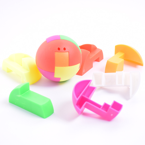 创意智力拼装球迷你儿童益智拼插积木玩具批发怀旧经典组装魔方球