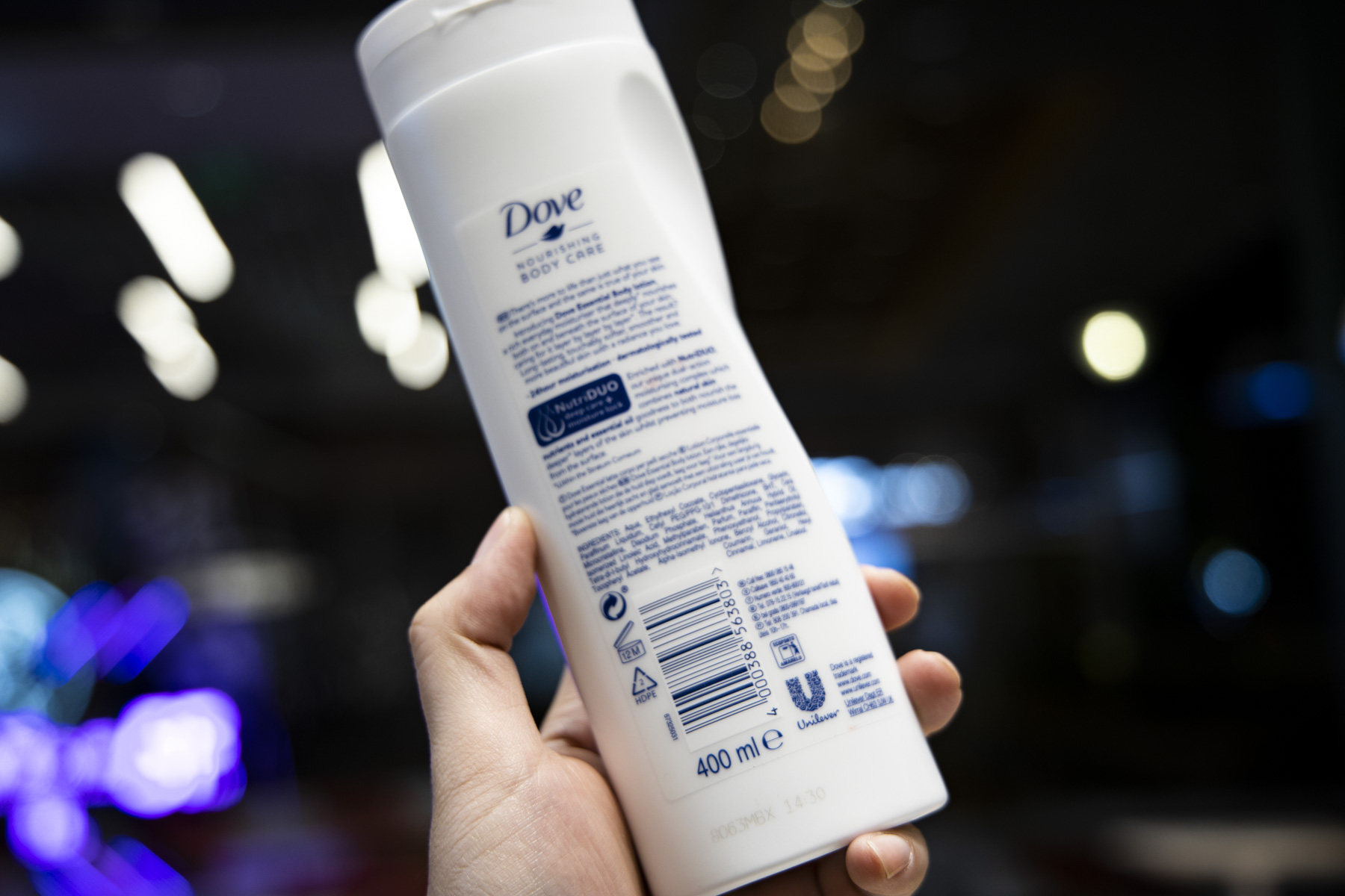 【包邮】进口dove 多芬24小时保湿密集特润身体乳霜400ml(干性)