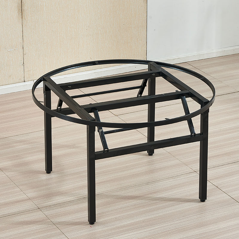 酒店圆桌桌子铁架桌脚餐桌桌面餐厅江苏省折叠餐台脚