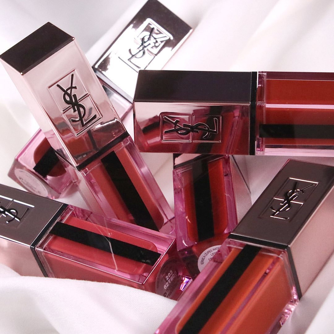 ysl圣罗兰黑管小粉粉条粉金粉管唇釉唇彩