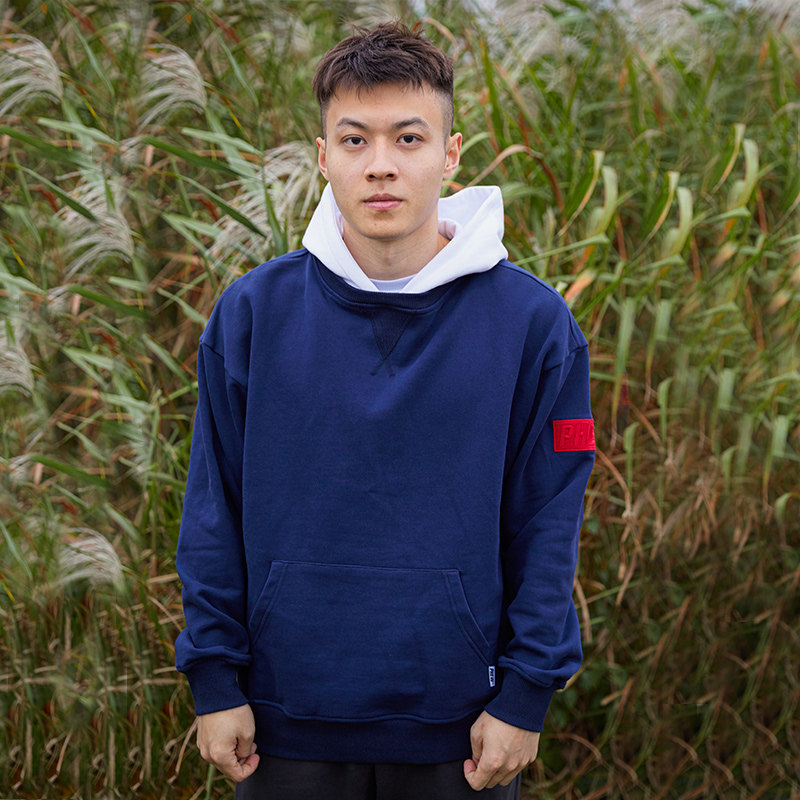 phew两件卫衣男春季2021新款连帽宽松百搭上衣卫衣