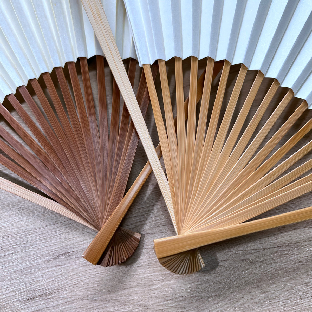 95寸18方手工扇子文玩折扇玉竹暗钉中国国风扇子