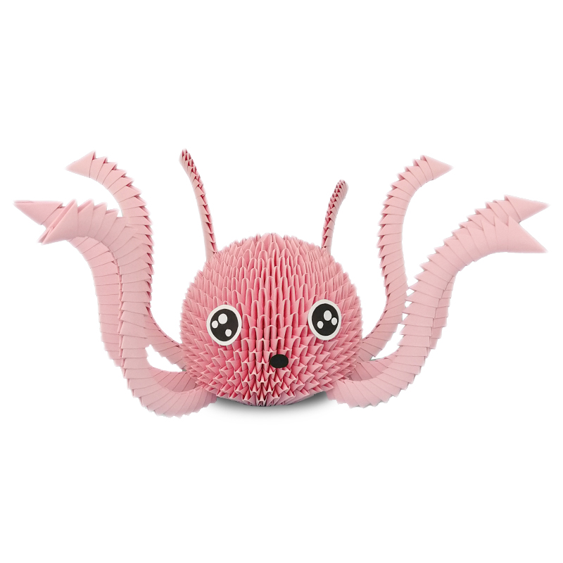 奕耘作品展材料折纸三角章鱼展览作品学生立体手工折纸