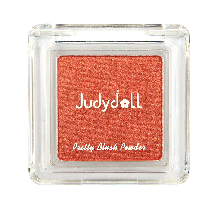 juduo自然盘晒一体修容高光显白裸妆橘朵豆沙腮红