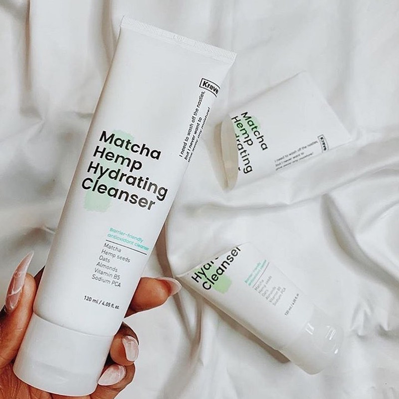 现货包邮kravebeauty抹茶抗氧化保湿洗面奶120ml温和洁面