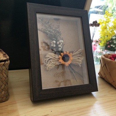 画框教师节立体装裱蝴蝶昆虫标本粘土中空diy相框