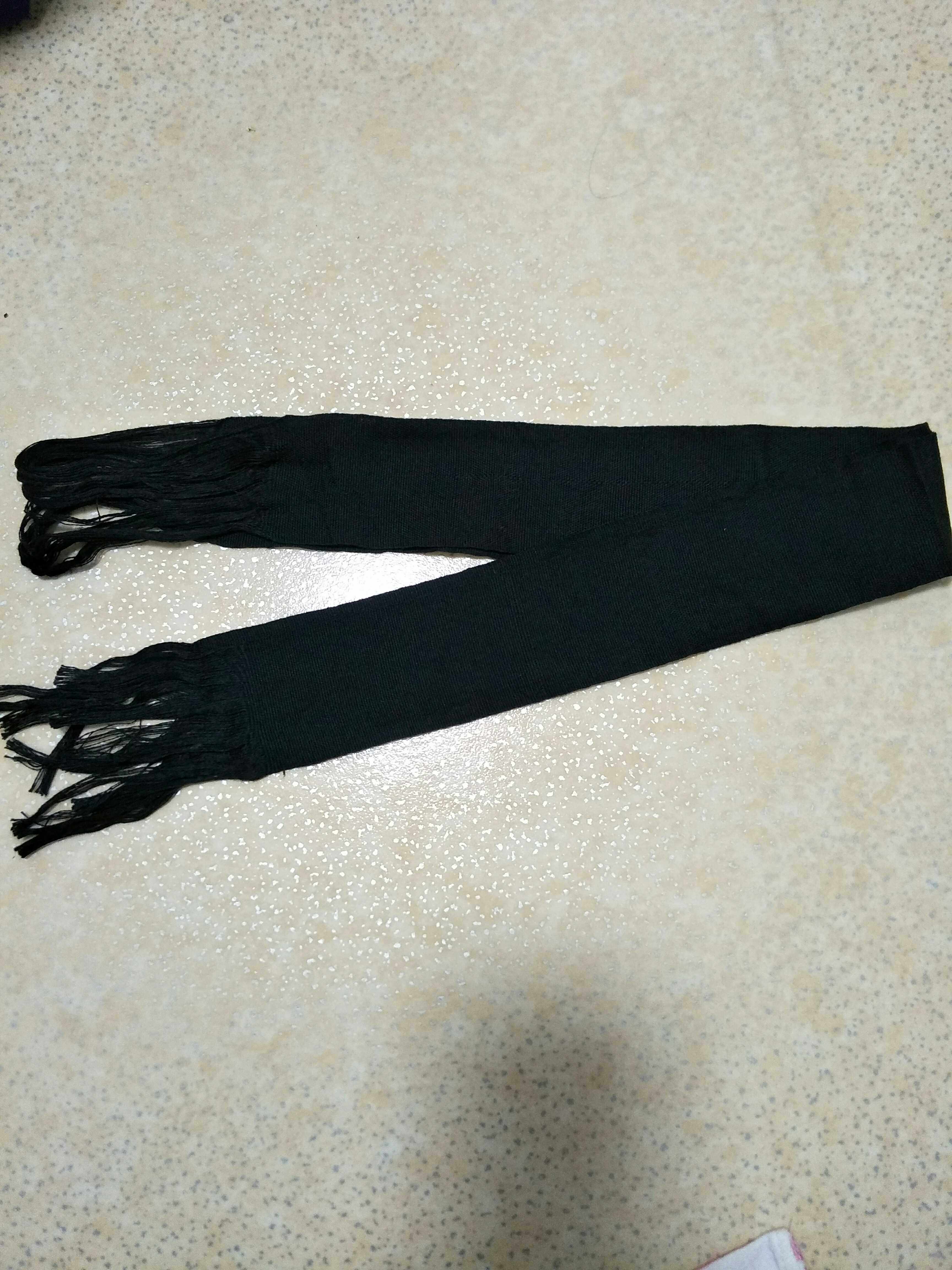 老太太裹裤脚小脚老人黑色老式绑腿扎腿带子长95cm宽7.5cm1条2根