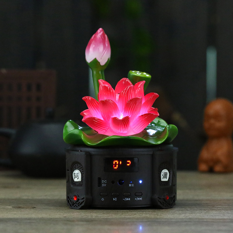 礼佛念佛机高清音质莲花唱佛机充电佛前插卡音箱