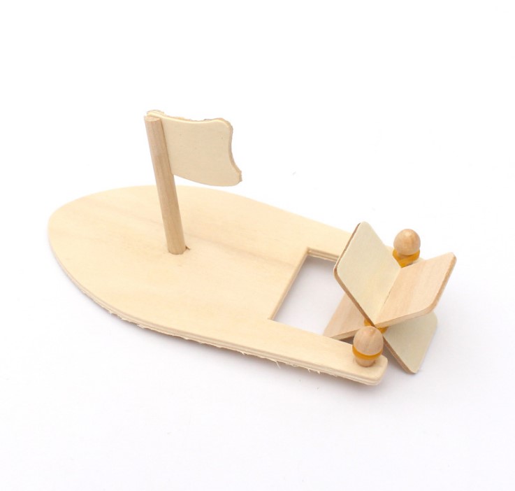 胖胖龙 diy科技小制作蒸汽船小实验材料包 儿童科学实验玩具器材