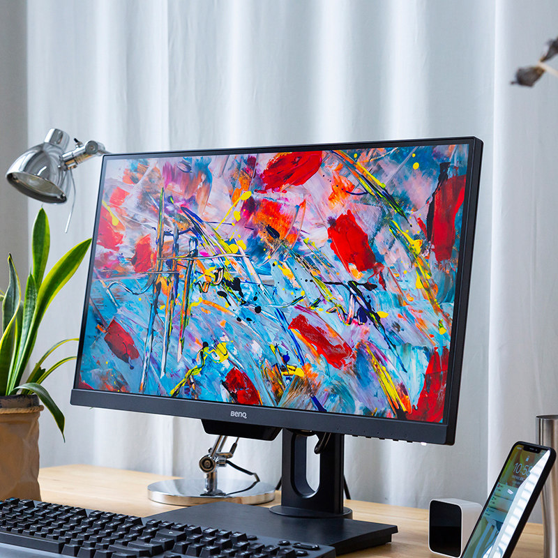 明基pd2500q显示器25英寸ips屏幕2k设计制图专业绘图平面设计师修图