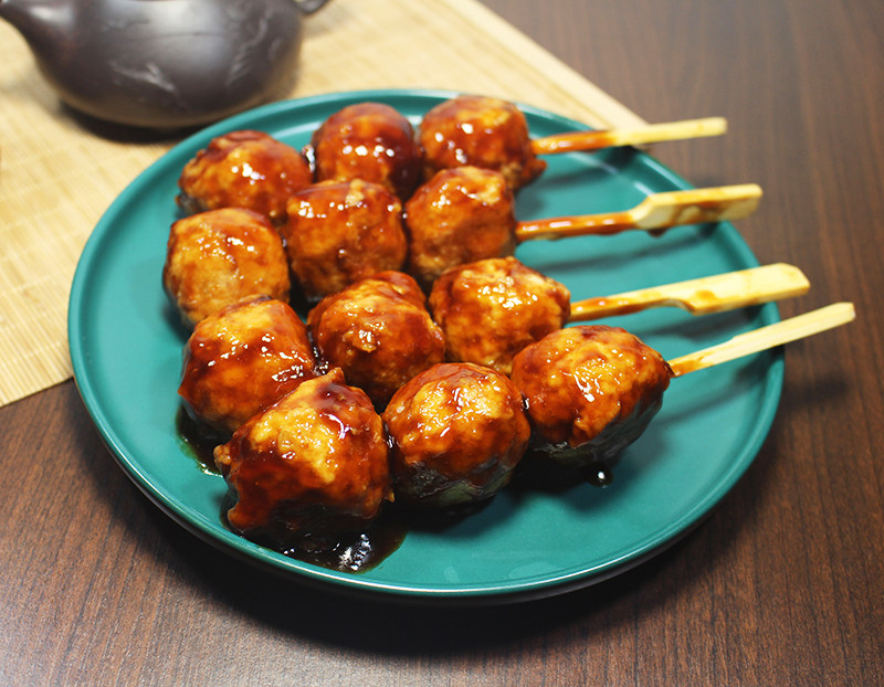 日式大成照烧脆骨丸子子串800克10串罗森便利店鸡肉丸