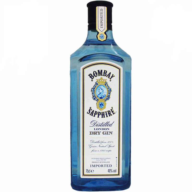 孟买蓝宝石金酒gin酒洋酒bombay琴酒杜松子酒毡酒750ml调酒金汤力