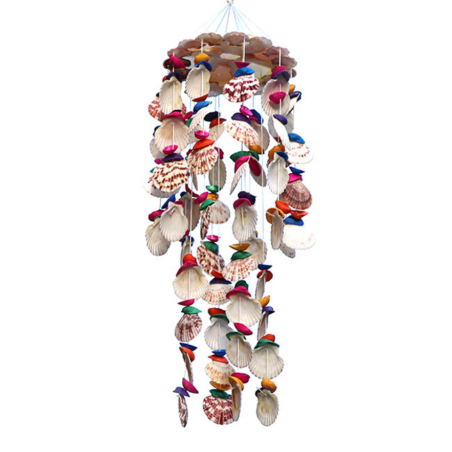 手工日式贝壳风铃天然海螺diy创意地中海风格挂饰风铃及配件