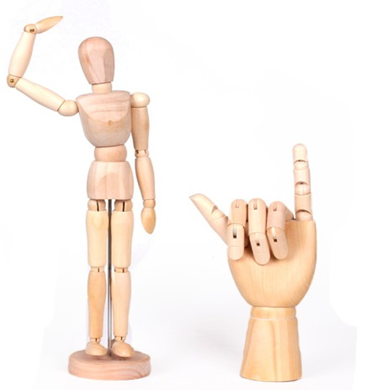 漫画木偶人素描关节木人木头人5.5寸8寸12寸人偶素描