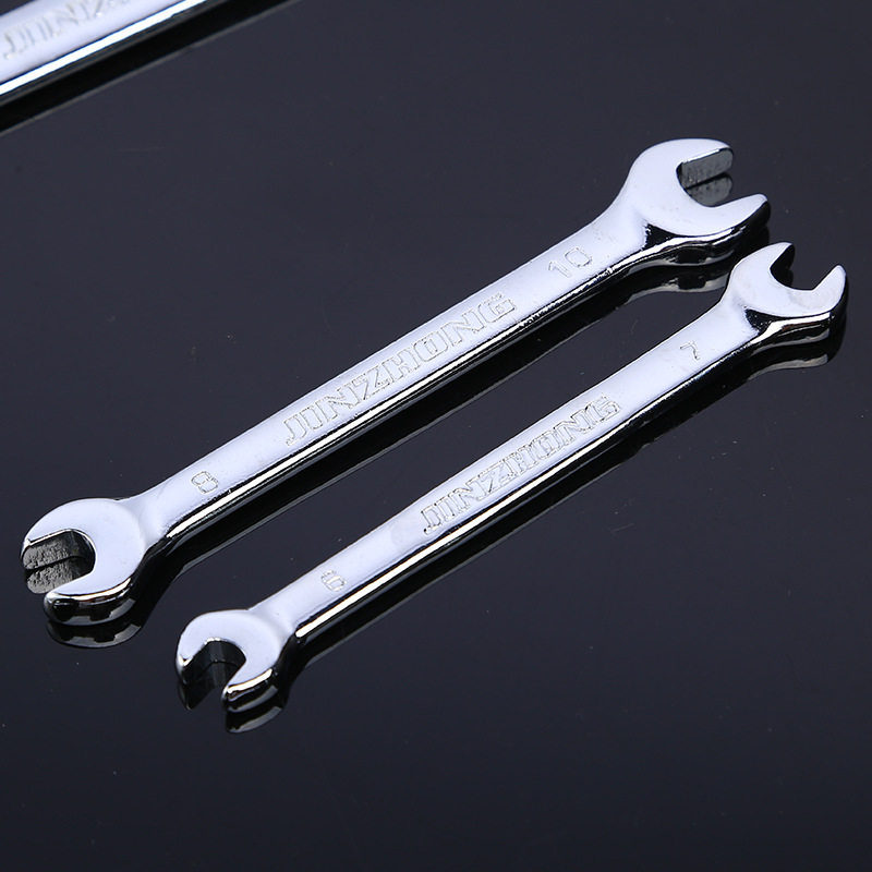 开口10号叉口小死口超薄扳手板子呆板双头工具双头呆扳手