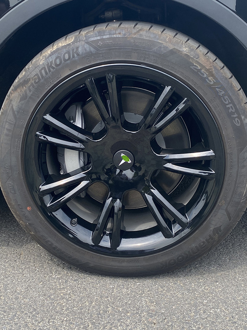 新款特斯拉modely轮毂盖可换红标防刮蹭全包边围轮毂盖