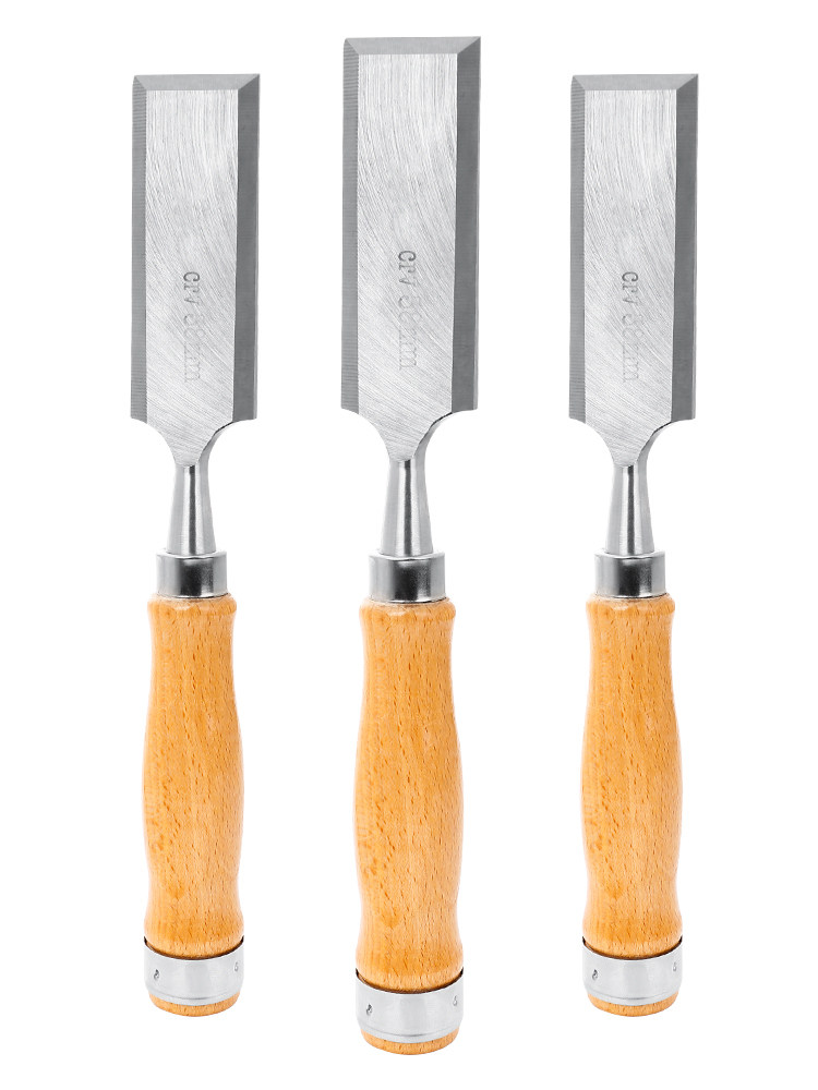 > 穿心柄木工凿平头凿半圆凿铲刀木凿子木工工具木凿套装开槽凿铲子