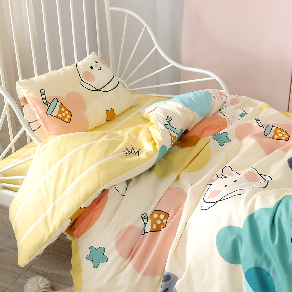 质检定做纯棉婴儿儿童学生卡通被套适用于宜家被套