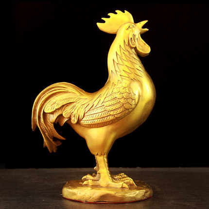 摆件金鸡大公鸡招财生肖鸡纯铜鸡