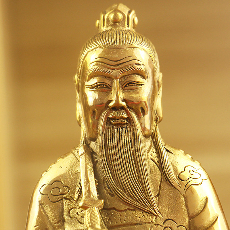 真人太乙救苦天尊神像摆件道教铜像工艺装饰摆件